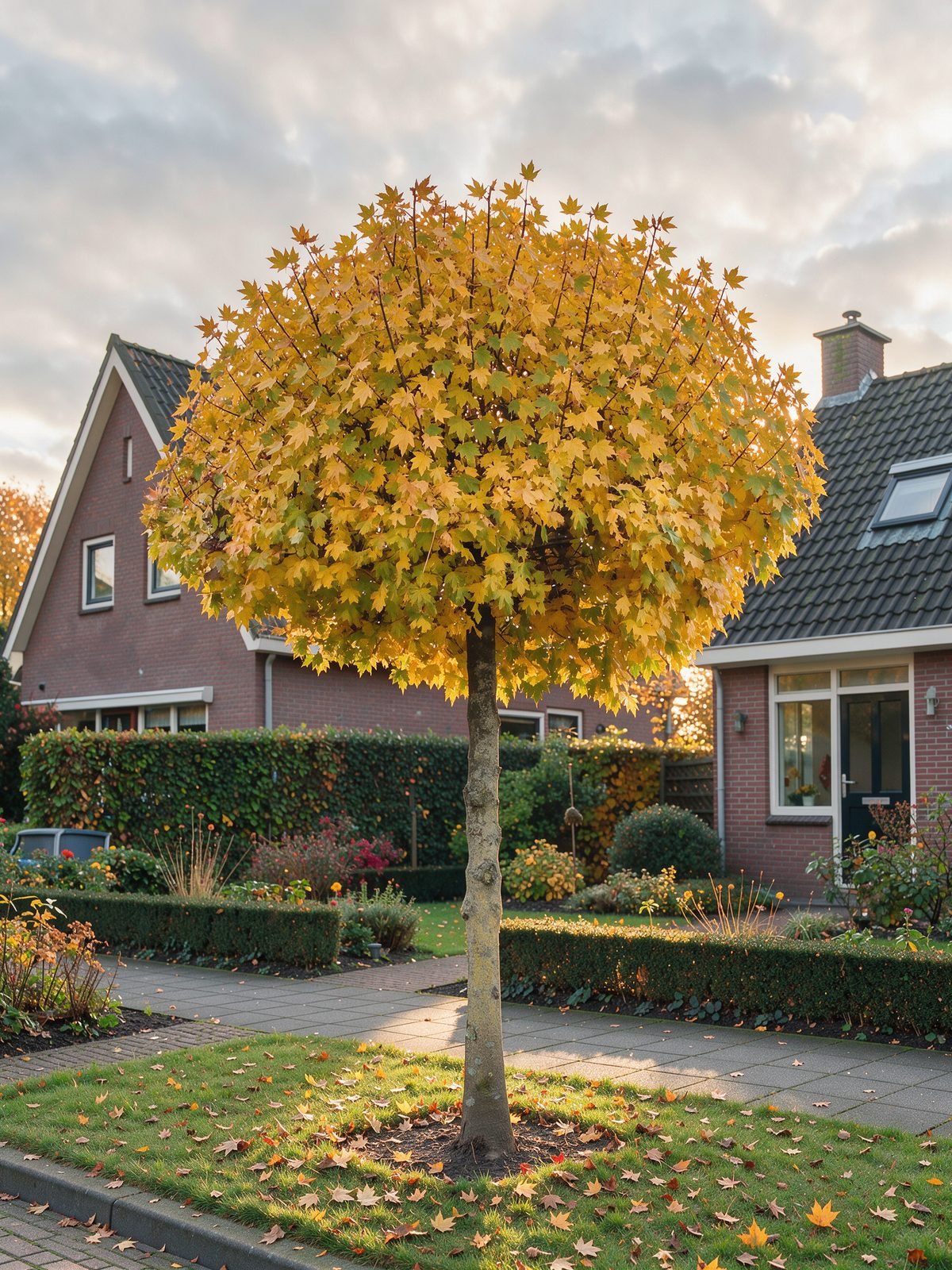 Kugel-Feldahorn (Acer campestre 'Nanum') im Garten