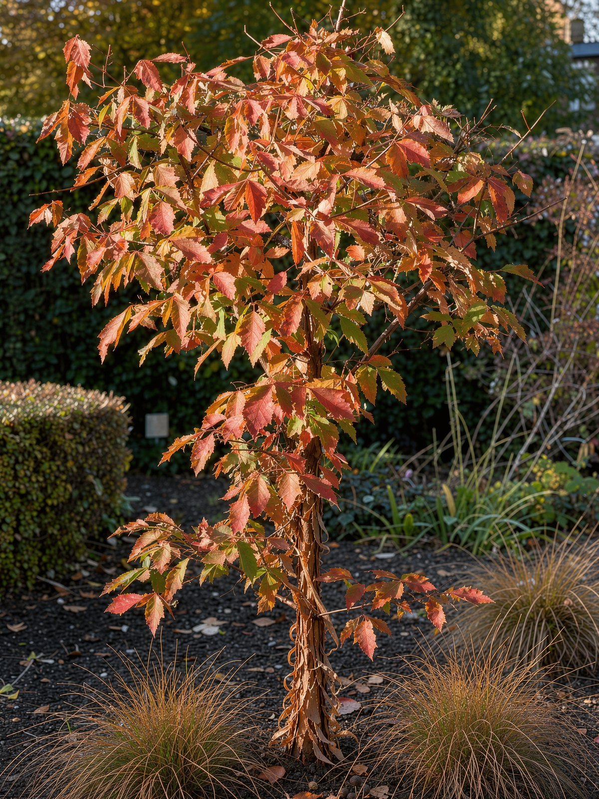 Zimt-Ahorn (Acer griseum) im Garten