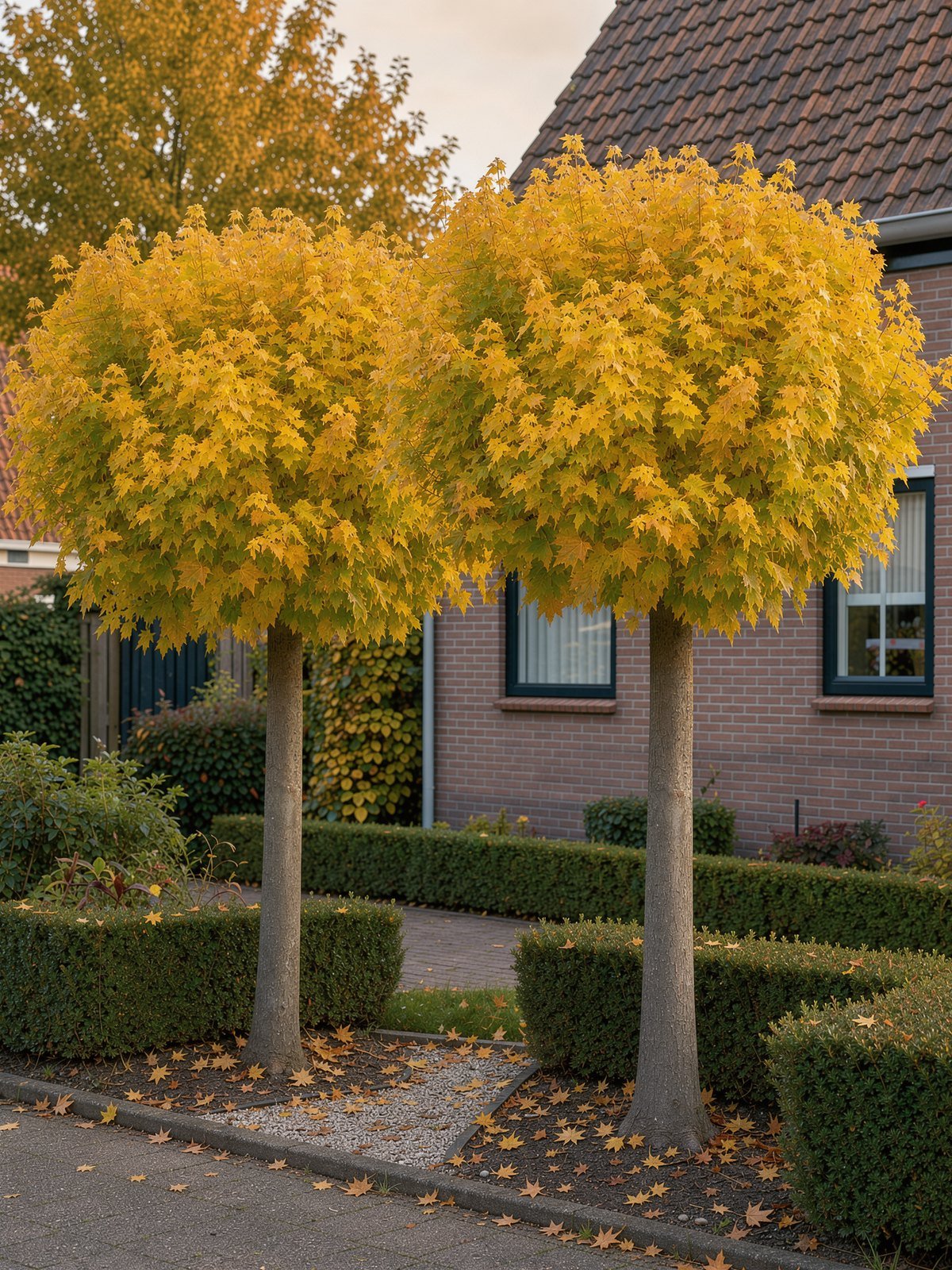 Kugel-Ahorn (Acer platanoides 'Globosum') im Garten