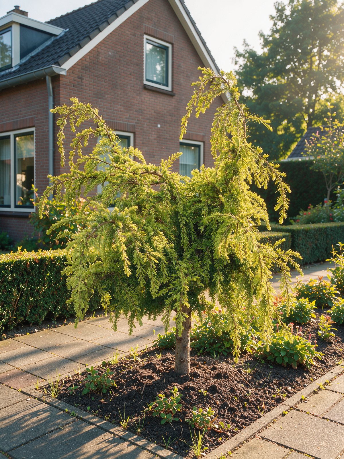Himalaya-Zeder 'Lime Glow' (Cedrus deodara 'Lime Glow') im Garten