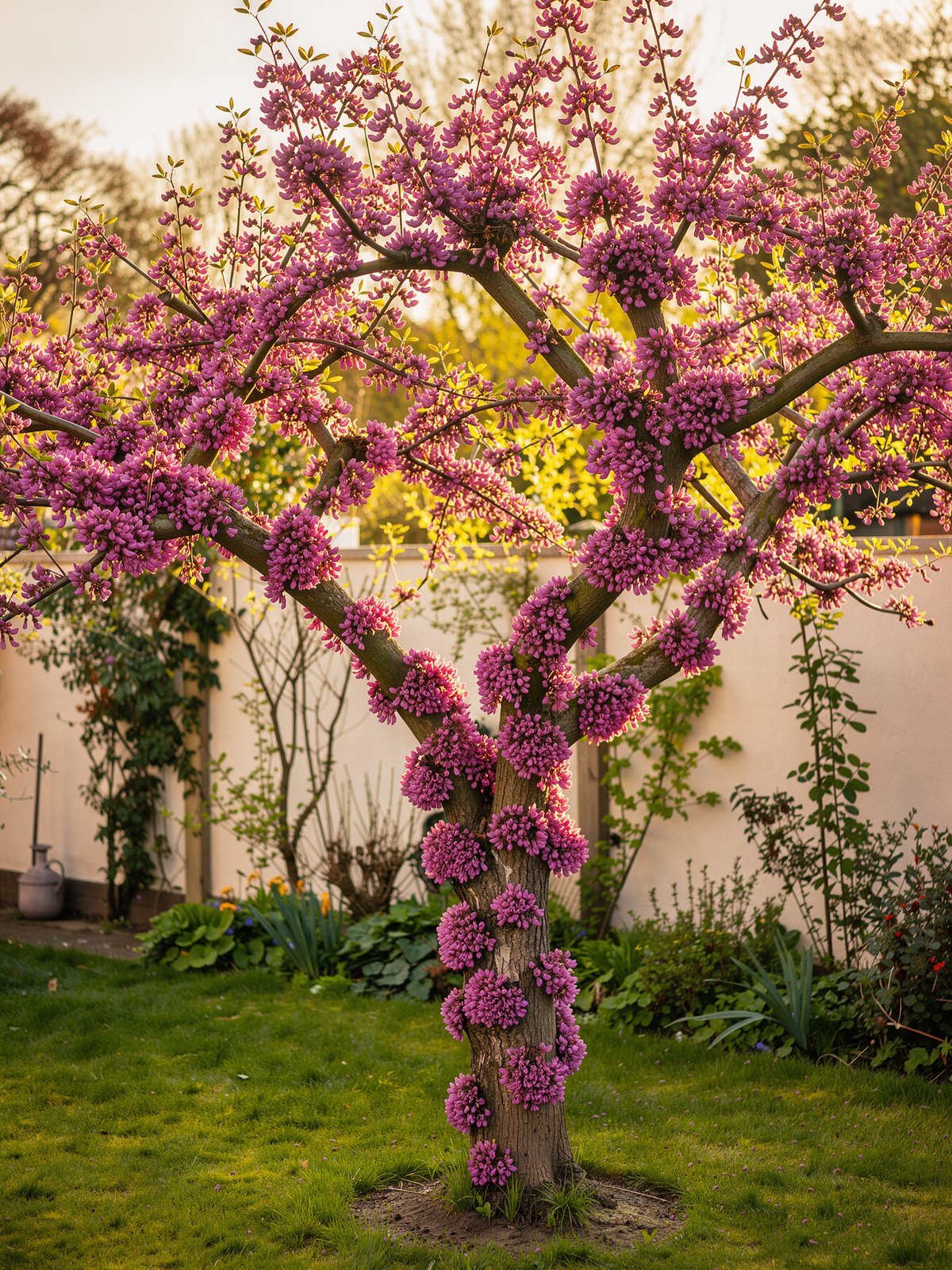 Judasbaum (Cercis siliquastrum) im Garten