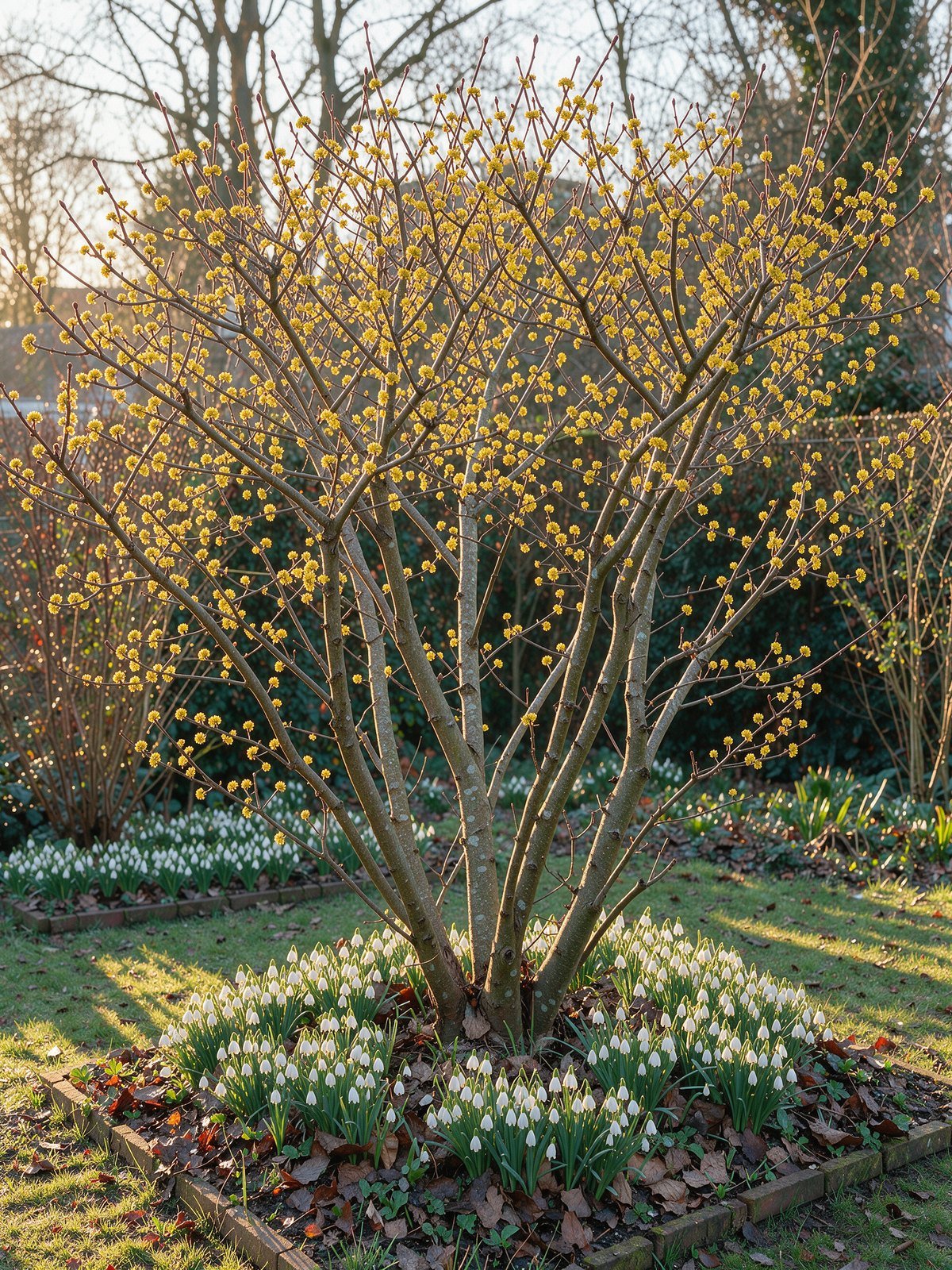 Kornelkirsche (Cornus mas) im Garten