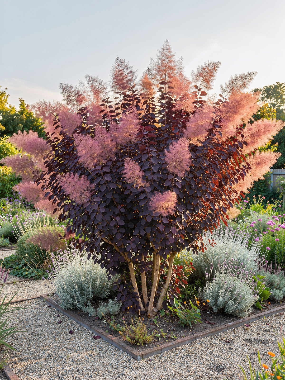 Perückenstrauch 'Royal Purple' (Cotinus coggygria 'Royal Purple') im Garten