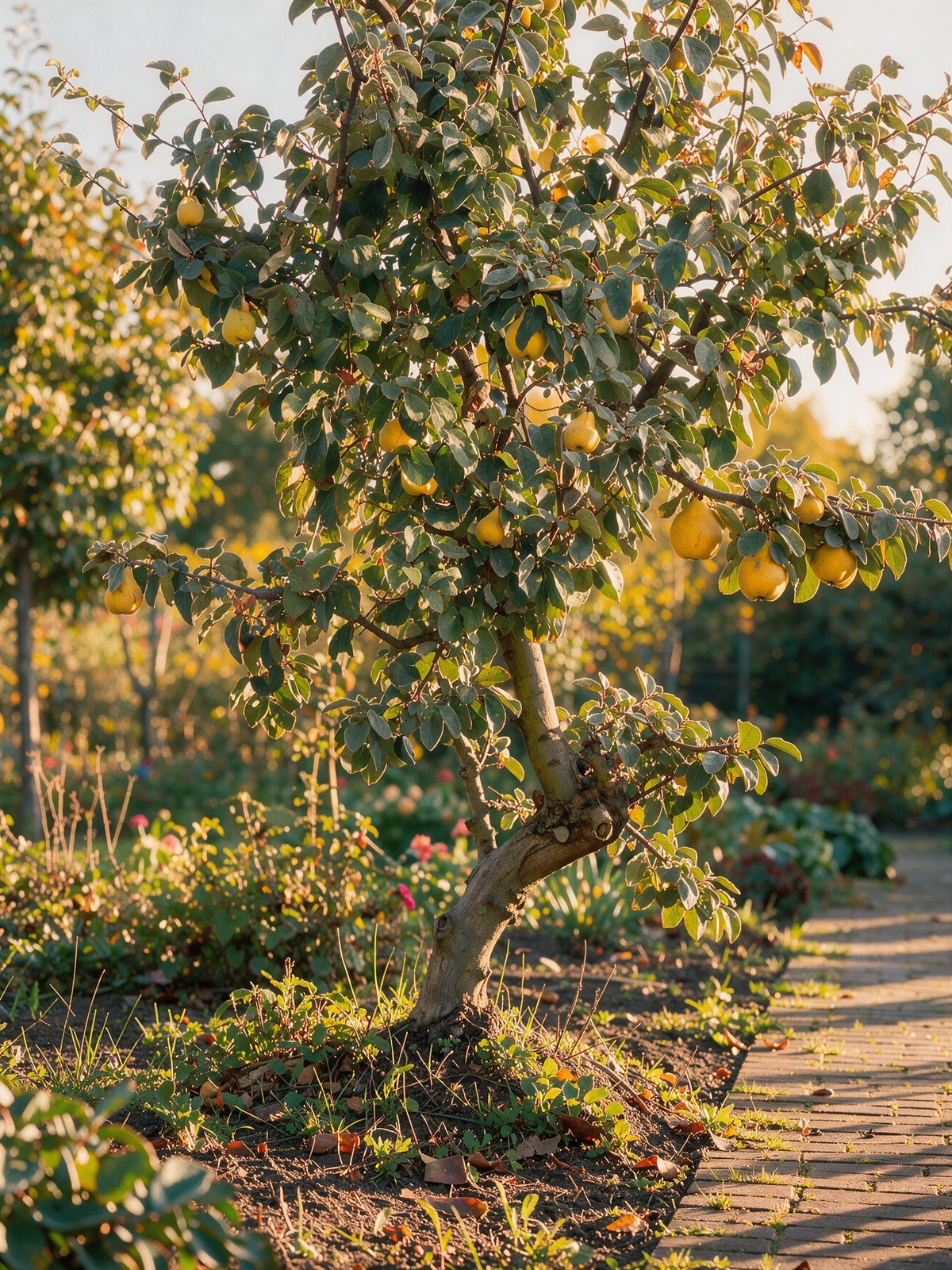 Quitte 'Vranja' (Cydonia oblonga 'Vranja') im Garten