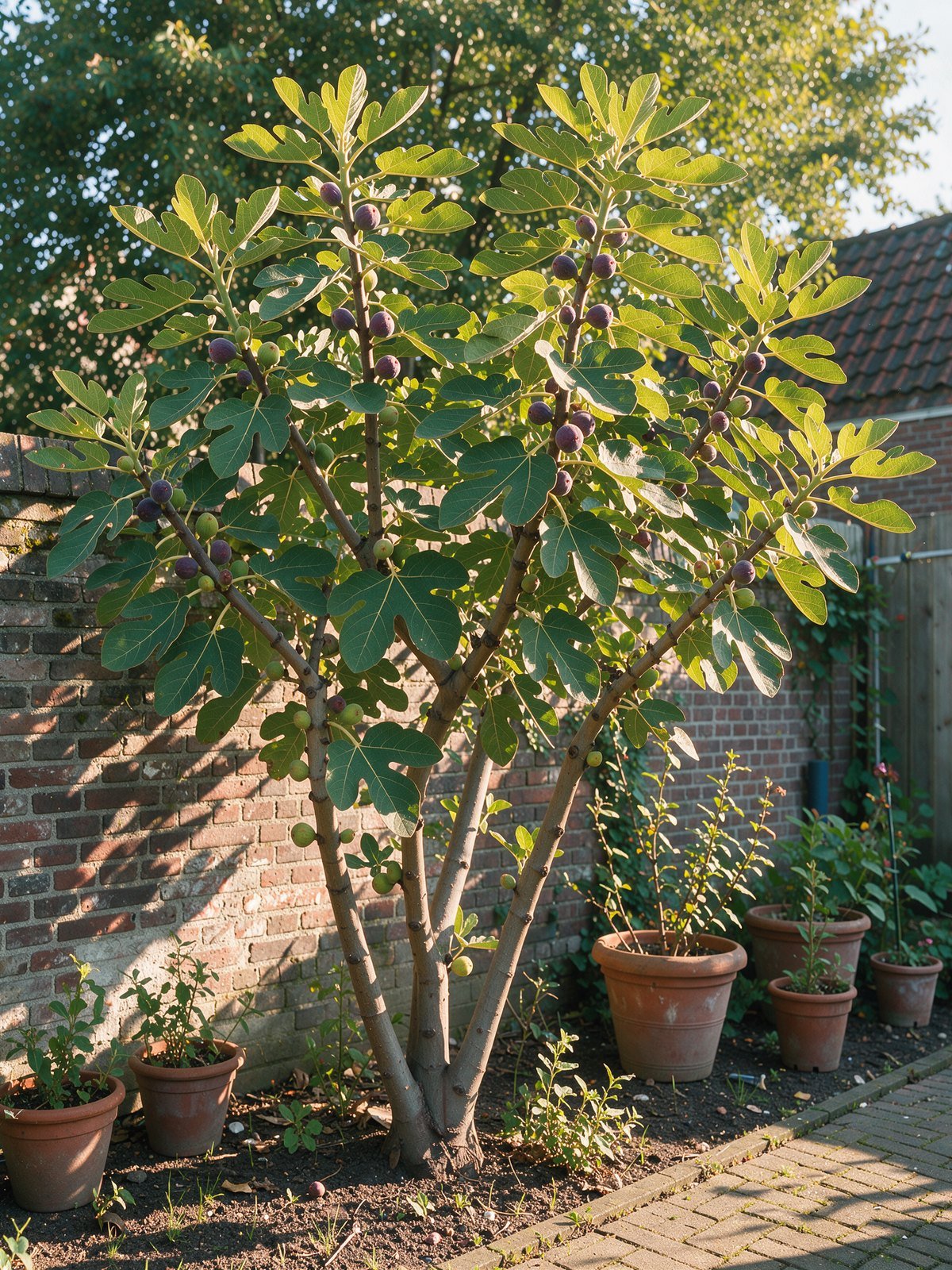 Feigenbaum (Ficus carica) im Garten
