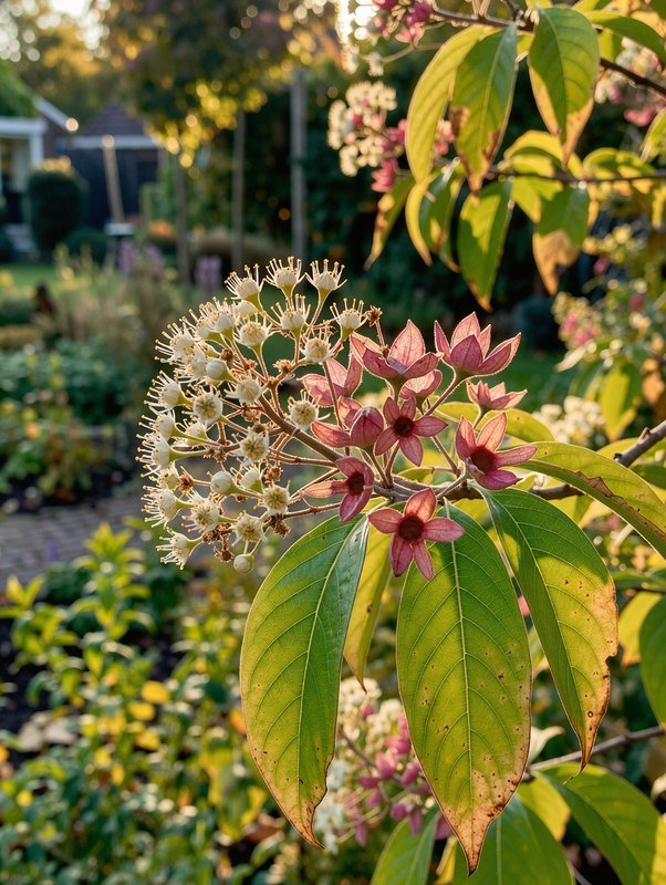 Sieben-Söhne-des-Himmels-Strauch (Heptacodium miconioides)