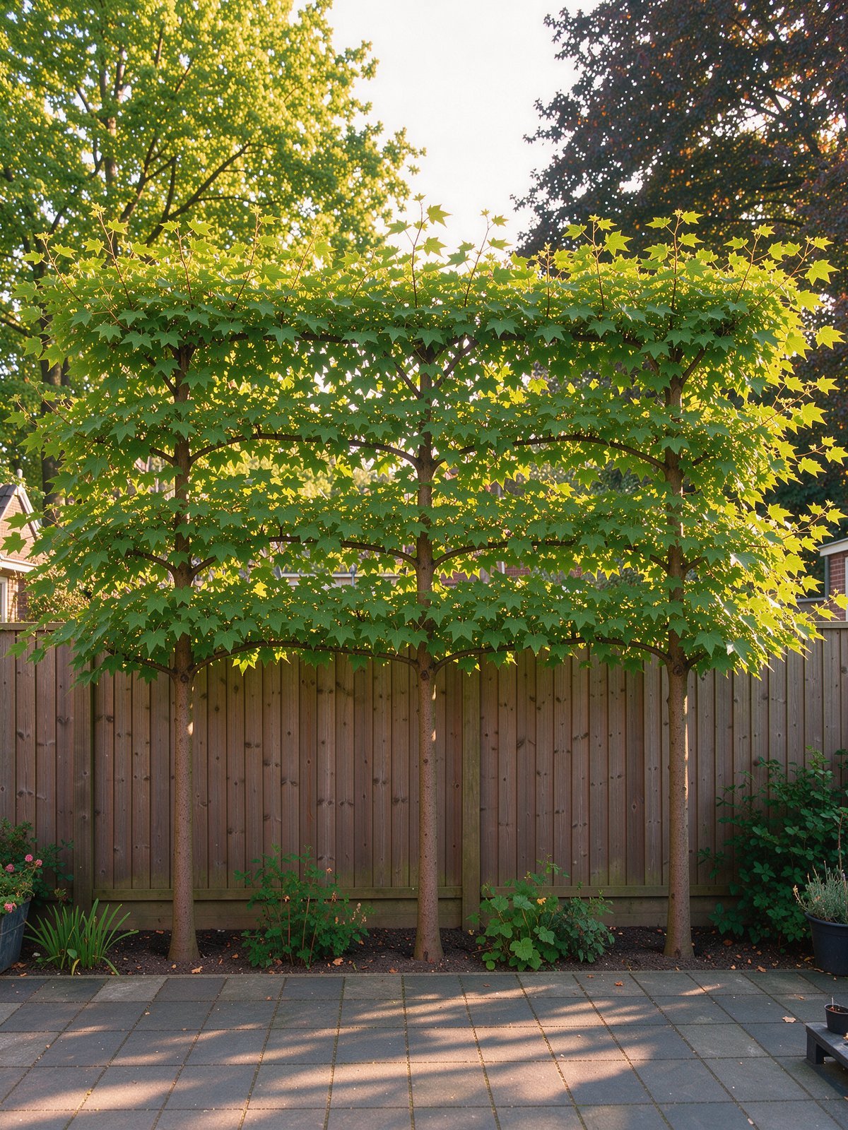 Amerikanischer Amberbaum (Liquidambar styraciflua) im Garten
