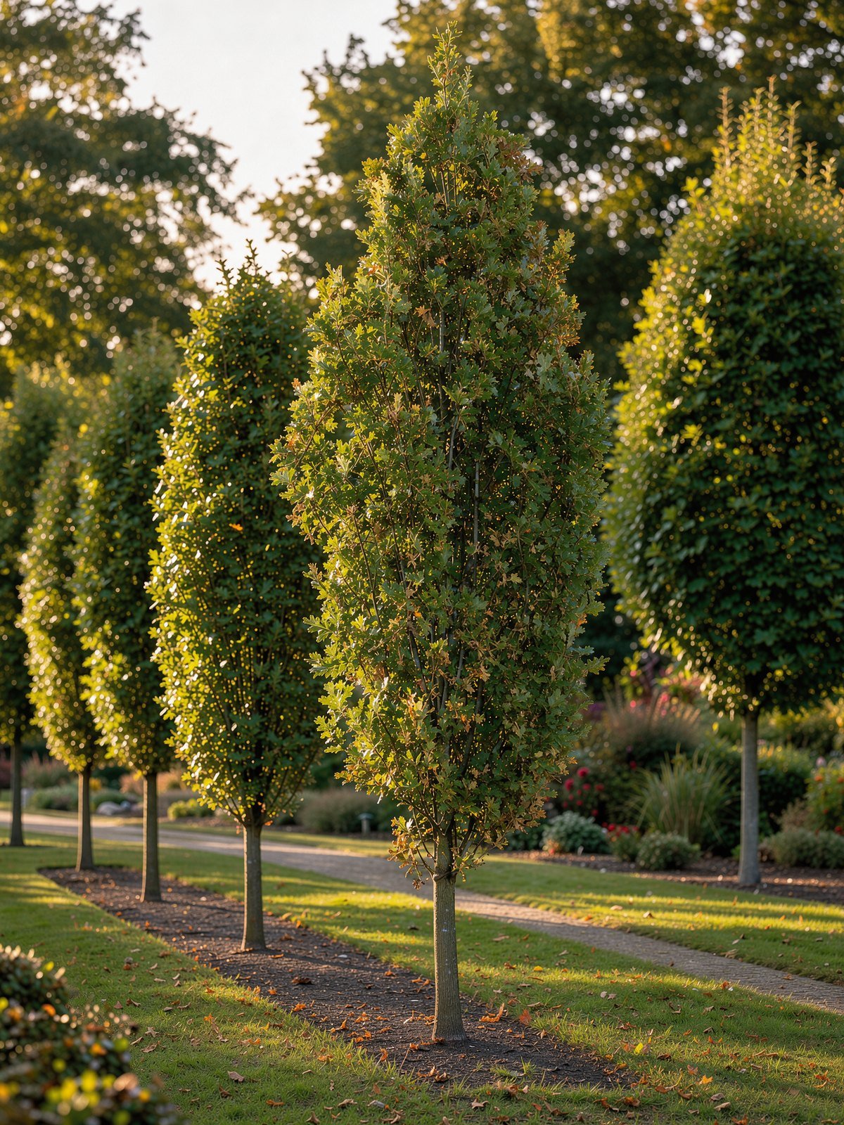 Säulen-Eiche (Quercus robur 'Fastigiate Koster') im Garten