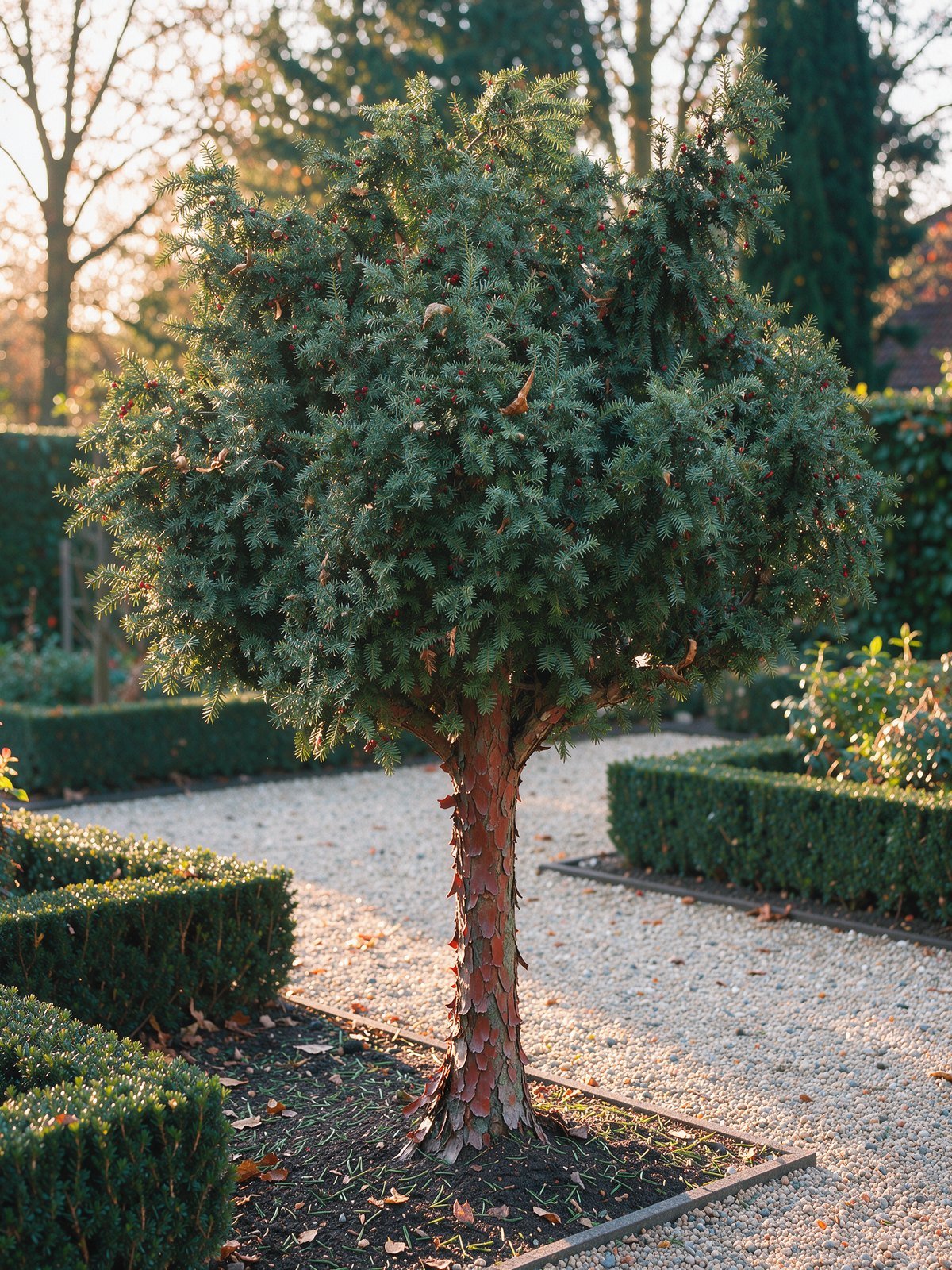 Eibe (Hochstamm) (Taxus baccata) im Garten
