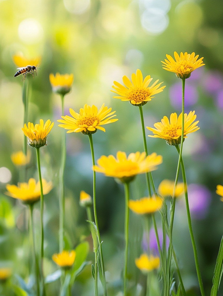 Inula magnifica — grote gele zonnewielen op 200 cm voor Hintergrund-Rabatte