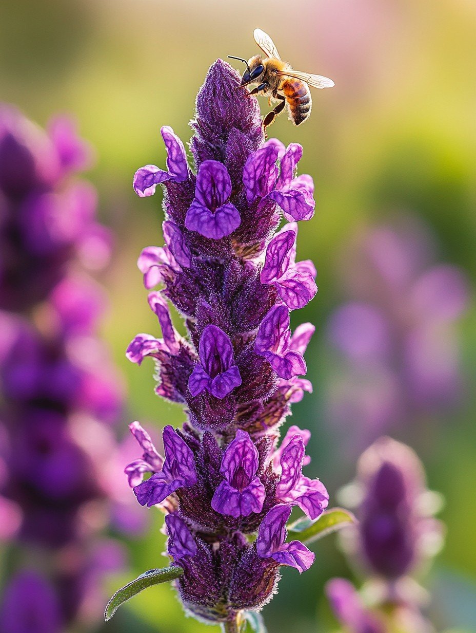 Prunella vulgaris — paarse brunel-aren in heimische bijenweide